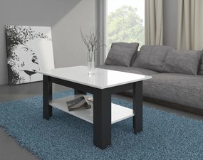 Masă de cafea Emmy (negru + alb lucios). 780061