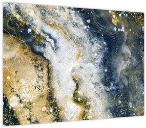 Tablou - Abstract auriu (70x50 cm)