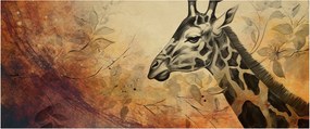 Tablou - Girafă, pictură (120x50 cm)