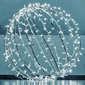 decoLED Lumina LED minge, alb ca gheata, relatii cu publicul. 100 cm