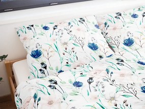 Lenjerie de pat din bumbac PĂJIȘTE ÎNFLORITĂ