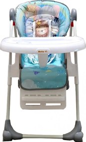 Scaun de masa pentru copii si bebe Baby Care™ CC reglabil in 3 trepte, Pliabil, Centura de siguranta, Sezut comfortabil, Masuta detasabila, Pozitie
