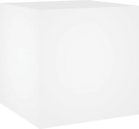 vidaXL Jardinieră cutie, alb, 40x40x40 cm, lemn prelucrat