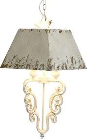 Lustră suspendată din metal, negru antichizat, 37,5×37×73,5 cm, „Viena"