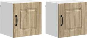 vidaXL Dulap de bucătărie Kalmar 2 pcs Stejar Sonoma 40 x 31 x 40 cm