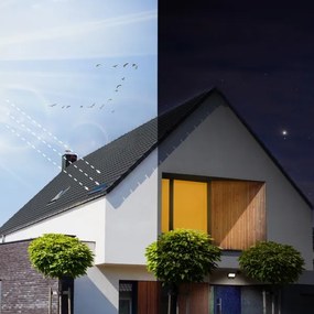 Proiector LED solar de exterior cu senzor LED/20W/3,7V 6500K IP65 4400 mAh