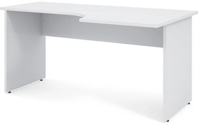Masa ergonomica Impress 160 x 90 cm, dreapta, alb