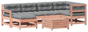 3250954 vidaXL Set mobilier de grădină cu perne, 7 piese, lemn masiv douglas