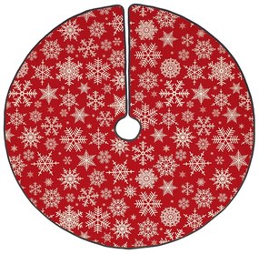 Covor din bumbac pentru bradul de Crăciun Butter Kings Freezy Snowflakes, ø 130 cm
