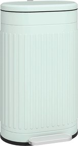 HOMCOM Coș de gunoi 30L cu pedală, capac, găleată interioară detașabilă, funcție Soft-Close, 36,5 x 31,2 x 60,8 cm, Verde | Aosom Romania