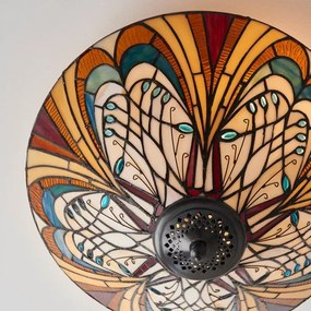 Endon 70241 - Plafonieră Tiffany HECTOR 2xE27/60W/230V Ø 40 cm