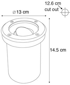 Set de 5 spoturi exterioare din oțel inoxidabil IP65 - Delux