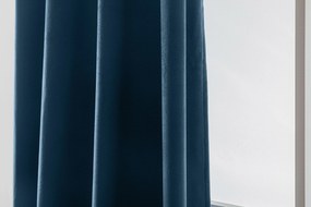 Perdea opaca DREAM VELVET 140x250 cm, petroliej Agatat: Inele metalice