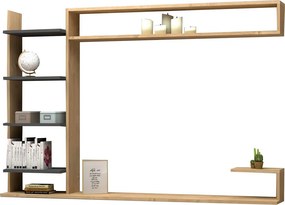 Comoda TV, Hanah Home, Noble, 180x121.8x29.6 cm, Safir / Antracit