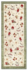 Covor tip traversă verde din amestec de bumbac 80x200 cm cu model de Crăciun Toy's Delight Green Christmas – Villeroy&amp;Boch