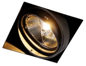 Spot integrat negru GU10 AR111 fără rama - Oneon