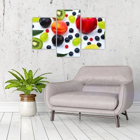 Tablou - fructe cu picături de apă (90x60 cm)