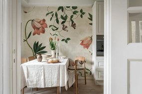 Fototapet, Romantic Garden, Pink, Rebel Walls