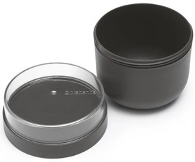 Cupa alimentara Brabantia Make&Take 1006296, 500+180 ml, Inchidere cu filet, fFara BPA, Gri închis
