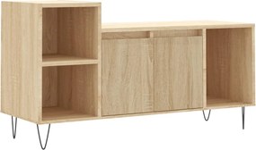 vidaXL Comodă TV, stejar sonoma, 100x35x55 cm, lemn prelucrat