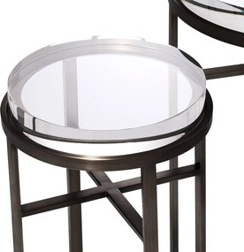 Set de 2 masute laterale design LUX Hoxton bronz 114911 HZ