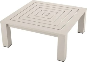 Masuta de cafea pentru interior/ exterior design LUX din aluminiu Vistamar, sand 115004 HZ