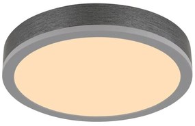 Plafoniera LED aluminiu argintiu, MDF gri DORO 30cm