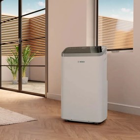 Aparat de aer conditionat mobil Bosch Cool 4000, 9000 BTU, 35 m², A, Auto Swing, Timer, Afișaj LCD, Alb/Negru