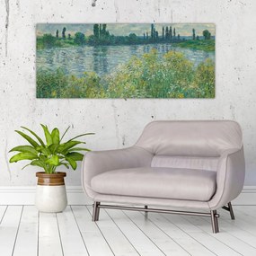 Tablou - Claude Monet, Banks of the Seine, reproducere (120x50 cm)