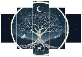 Tablou – Arbore magic cu cerb II. (150x105 cm)