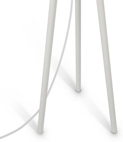 Lampadar, Lampa de podea cu trepied din lemn Calvin alb