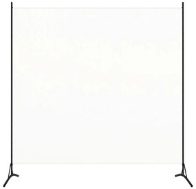 320735 vidaXL Separator de cameră, alb, 175x180 cm, textil