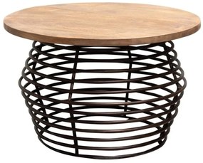Masuta de cafea, rotunda, din lemn de mango, Spring