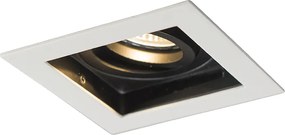 Spot încastrat inteligent alb, incl. WiFi GU10 reglabil - Carree