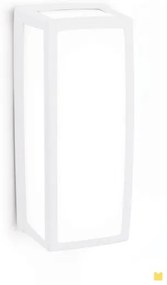 Aplica perete LED de exterior moderna IP54 Bob alba