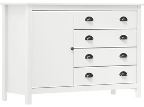 288972 vidaXL Servantă Hill Range, alb, 120 x 40 x 80 cm, lemn masiv de pin