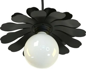 Bohemia-Design - Lampă suspendată pe cablu 1xE27/60W/230V neagră