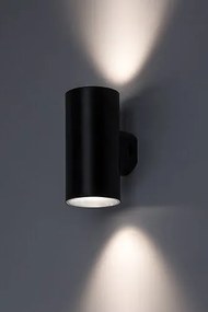 Aplica LED iluminat exterior ambiental, Protectie IP65 Urfa II negru