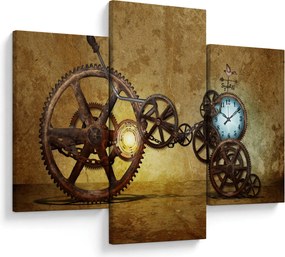 Tablou cu aparatele istorice ale ceasurilor (90x60 cm)