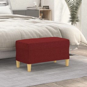 349373 vidaXL Bancă, roșu vin, 70x35x41 cm, textil