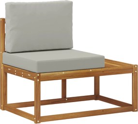 vidaXL Canapea de exterior cu pernă natural 91 x 63 x 73 cm