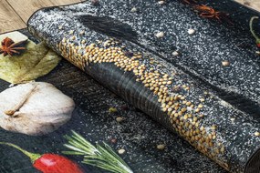 ANDRE 33150 covor lavabil Condimente, bucatarie, anti-alunecare - maro / bej