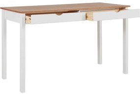 Birou Støraa Gava, lungime 140 cm, alb - maro