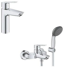 Set baterie lavoar baterie cada - dus si set de dus Grohe Start crom