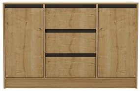 Set mobilier living Sunalerza (Stejar zafir + antracit). 1107149