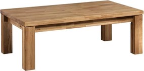 Masă stejar masiv Cafea Lucca, 44,4 × 120 × 75 cm