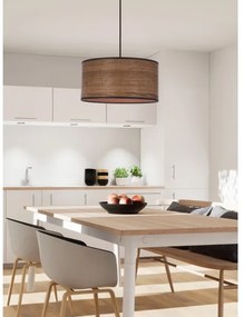 Lustră pe cablu LEGNO 1xE27/40W/230V d. 30 cm maro