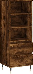 vidaXL Dulap înalt, stejar fumuriu, 40x36x110 cm, lemn compozit
