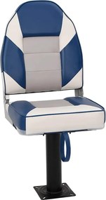 vidaXL Set cu scaun pentru barcă, pliabil, 2 piese, spătar înalt