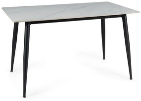 Masa de bucaterie Rion 130 x 70 cm, marmura/negru